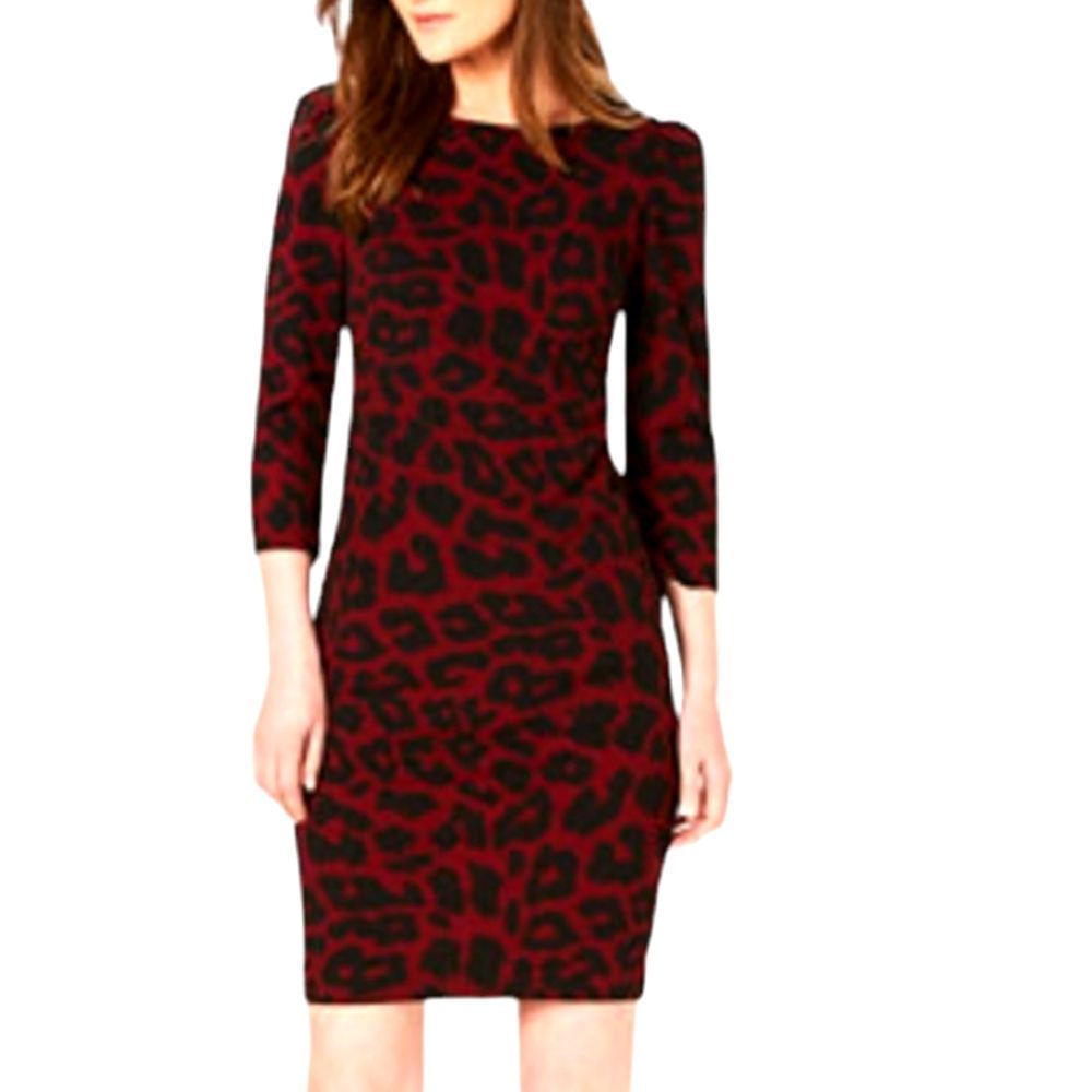 Calvin Klein Animal Print Bodycon Dress